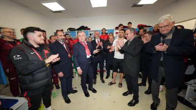 Cumhurbaşkanı Recep Tayyip Erdoğan, 2026 FIFA Dünya Kupası play-off finalinde