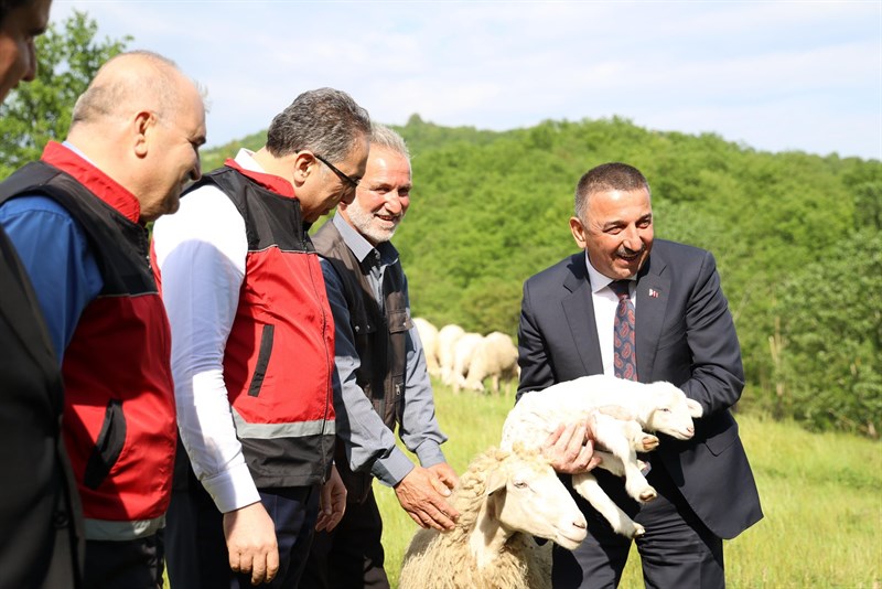Beycuma Beldesindeki Mera Arazisinde İncelemeler Zonguldak Valisi Osman Hacıbektaşoğlu ile Tarım ve Orman Bakan Yardımcısı