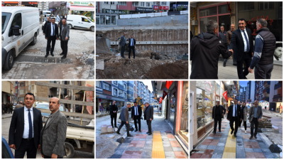 Gümüşhane Belediye Başkanı, şehir genelinde yürütülen çalışmaları yerinde inceleyerek 15