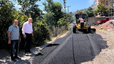 Fen İşleri Müdürlüğü ekiplerimiz, Yeşiltepe Mahallesi Kelçük Caddesi’nde gerçekleştirdiği üst