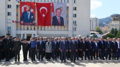 Gazi Mustafa Kemal Atatürk’ün Rize’ye gelişinin 101. yıldönümü, Valilik tören