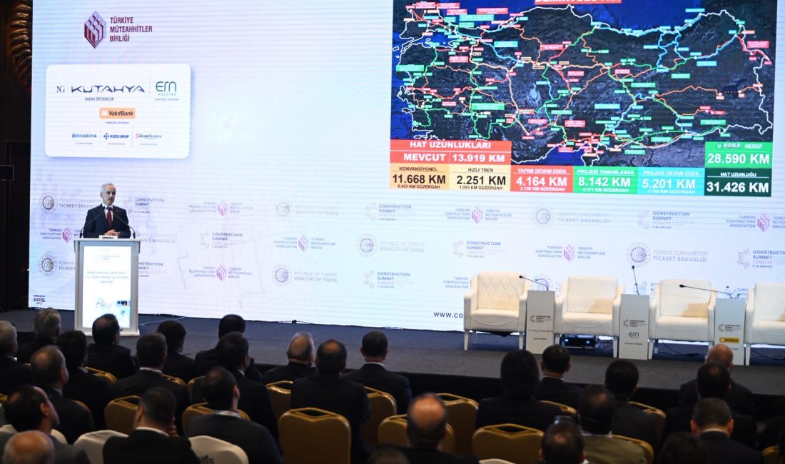 Ulaştırma ve Altyapı Bakanı Abdulkadir Uraloğlu, İnşaat Zirvesi 2026’da “Geleceğin