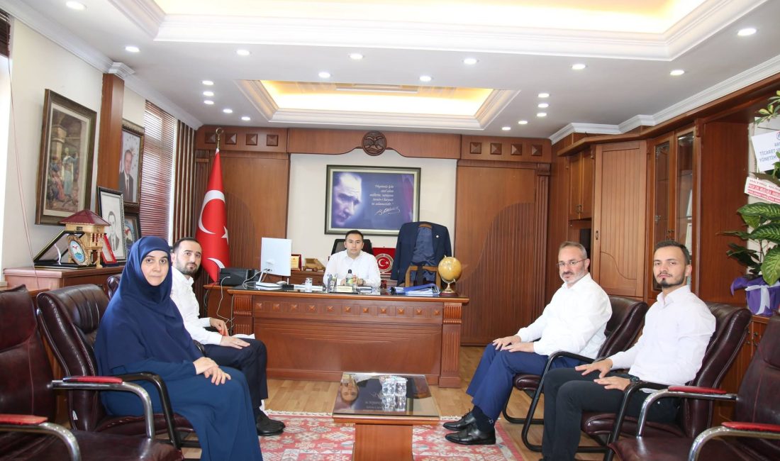 Ardeşen İlçe Müftülüğü heyeti, ilçedeki görevine başlayan Kaymakam Ahmet Korkmaz’ı