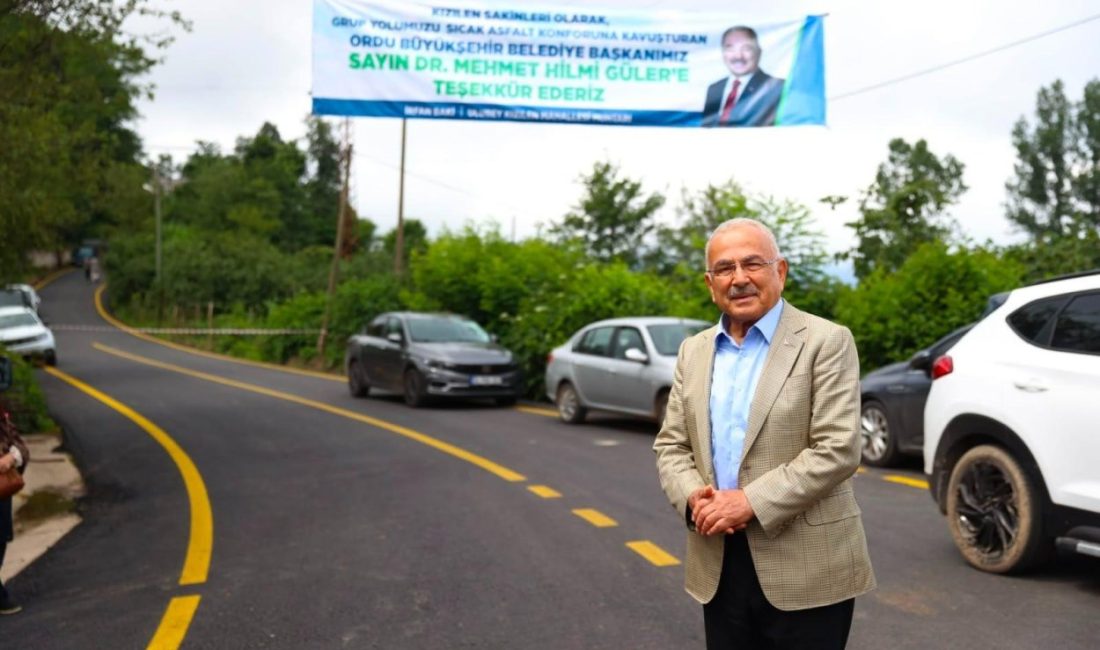 Ordu Büyükşehir Belediyesi tarafından Ulubey ilçesi Kızılen-Çubuklu ile Gölköy ilçesi