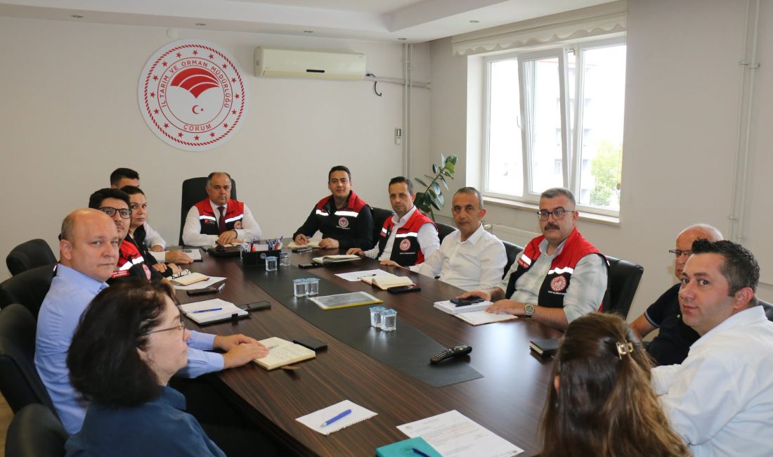 Çorum İl Tarım ve Orman Müdürlüğünde, kurum bünyesinde yürütülen çalışmaların