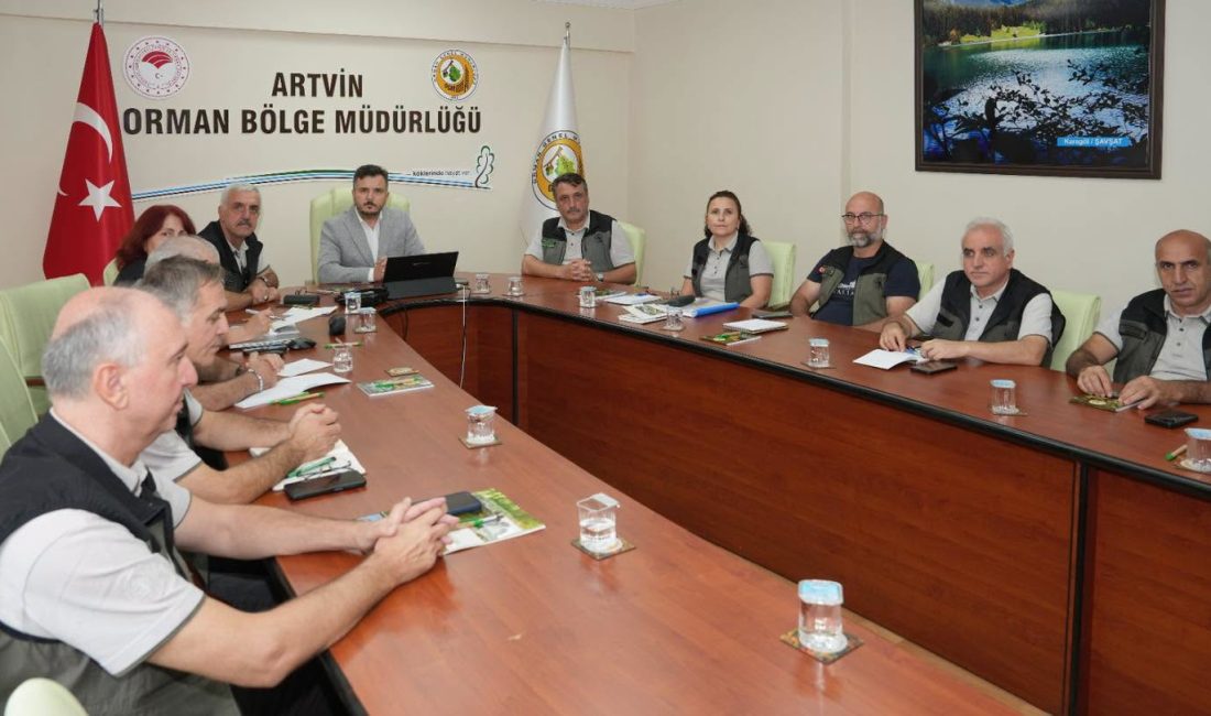 Artvin’de Çığ Riskine Karşı Çalışmalar İçin Teknik Toplantı Artvin Orman Bölge Müdürlüğünde, çığ kontrol çalışmalarının daha etkin ve