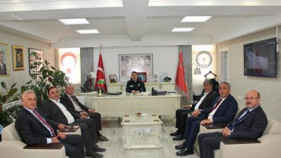 Gümüşhane’de ilçe ve belde belediye başkanları, İl Emniyet Müdürü Mehmet