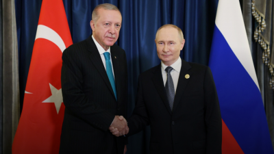 Cumhurbaşkanı Recep Tayyip Erdoğan, Rusya Devlet Başkanı Vladimir Putin ile