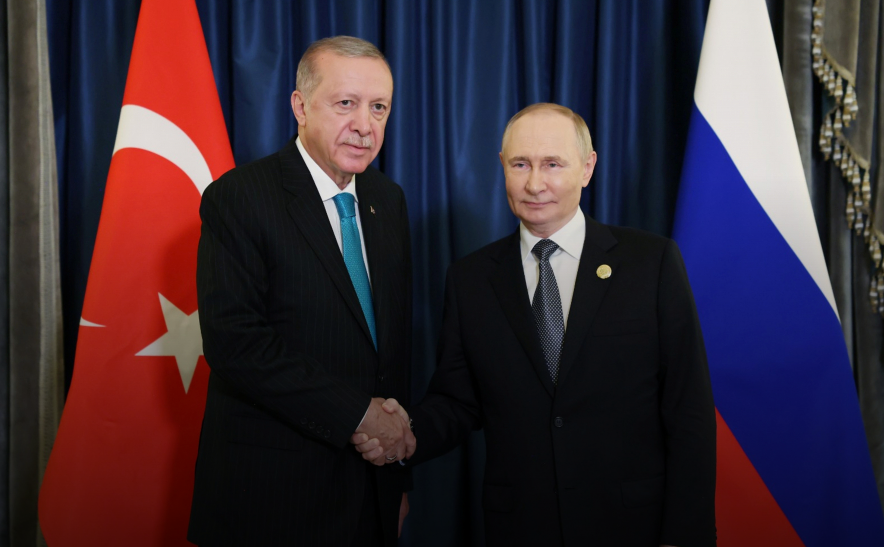 Cumhurbaşkanı Erdoğan’ın Rusya Devlet Başkanı Putin ile görüşmesini ilişkin açıklama Cumhurbaşkanı Recep Tayyip Erdoğan, Rusya Devlet Başkanı Vladimir Putin ile
